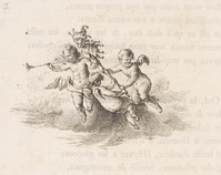 KG 01242
<br/>
Vignetten en initialen uit "Poësies diverses" door Frederik de Grote (30 bladen)
<br/>
<em>Schmidt, Georg Friedrich (1712-1775)</em>